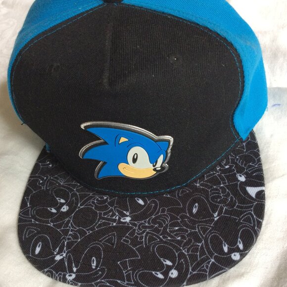 Sonic The Hedgehog Black Adult One Size Baseball Cap Unworn - Picture 1 of 7